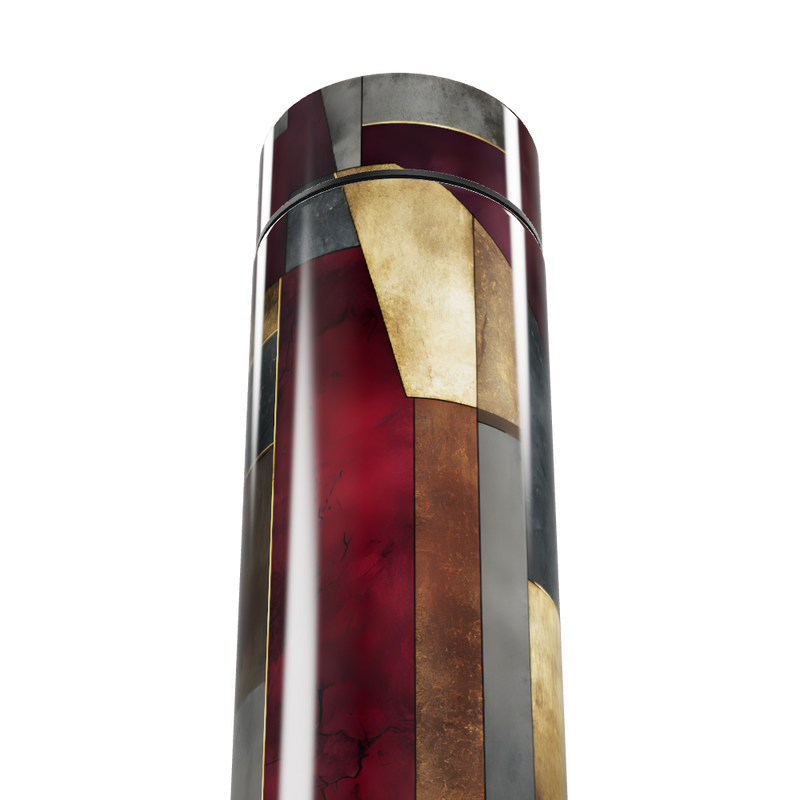 Garrafa Térmica Touch - Estampa Geométrica Colorida