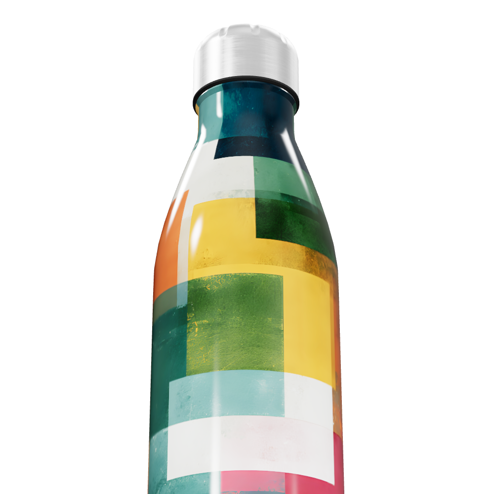 Garrafa Inox - Estampa Colorida Blocada