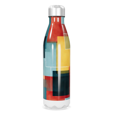 Garrafa Inox Geométrica Colorida 750ml