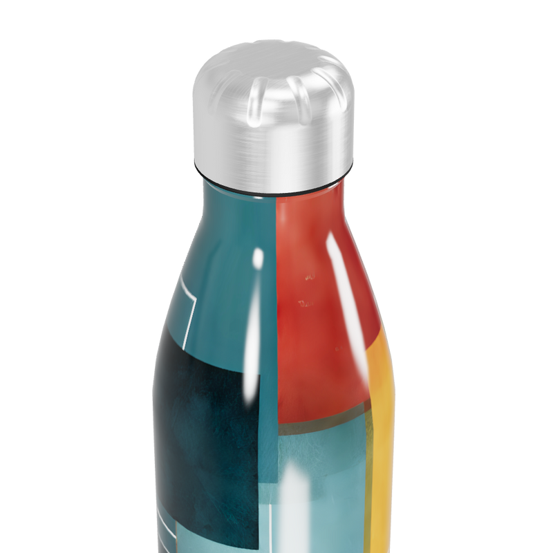 Garrafa Inox Geométrica Colorida 500ml