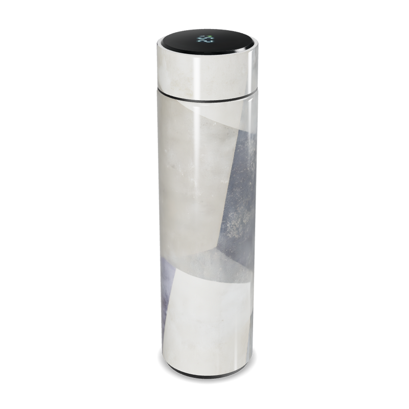 Garrafa Térmica Touch - Cinza Marmorizada Inox