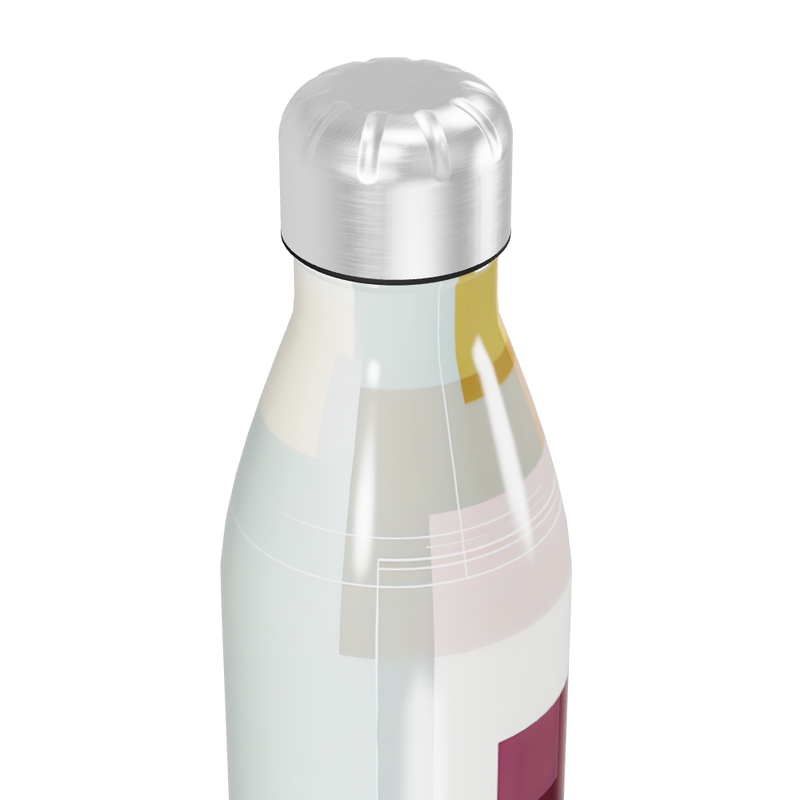 Garrafa Inox - Estampa Geométrica Colorida