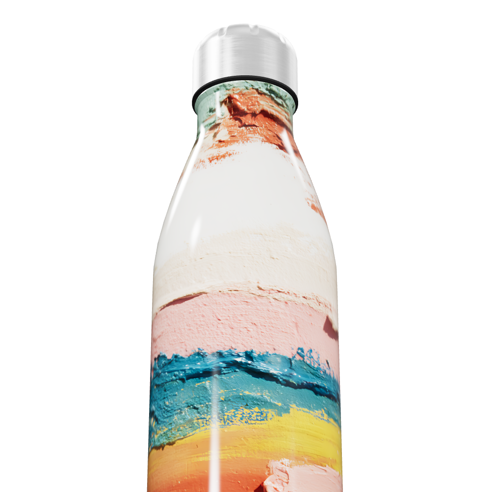 Garrafa Inox - Estampa Colorida Artística