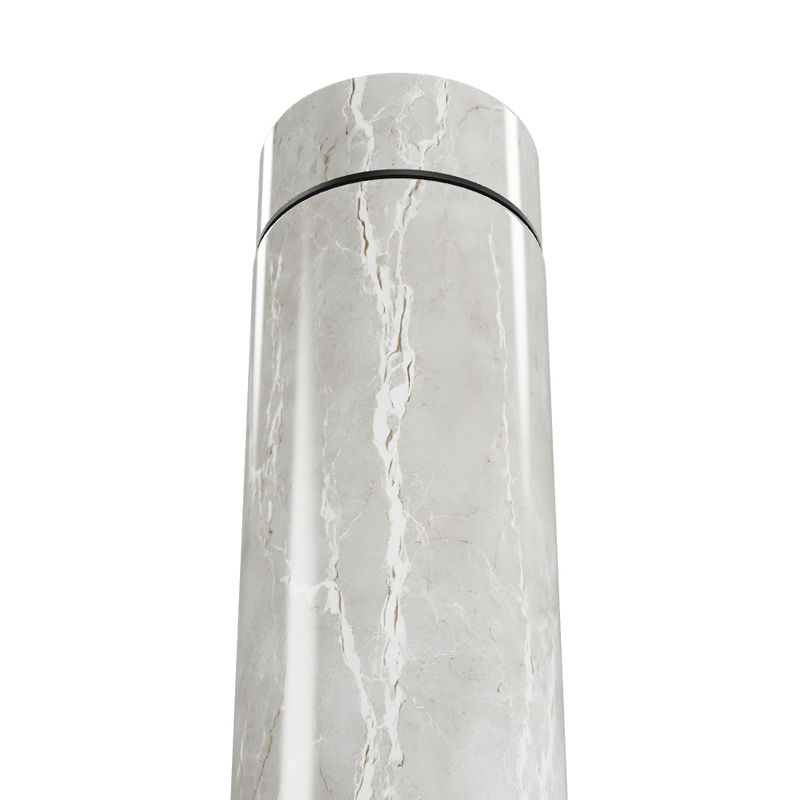 Garrafa Térmica Touch - Mármore Digital Branco