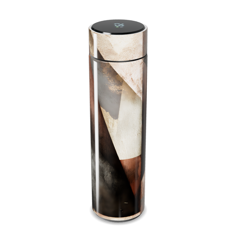 Garrafa Térmica Touch - Estampa Abstrata Metalizada