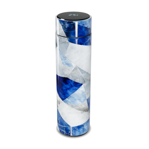 Garrafa Térmica Touch - Azul Marmorizada