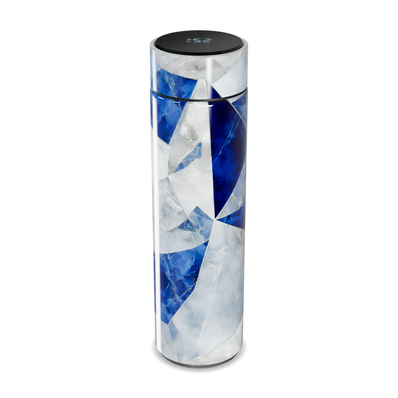 Garrafa Térmica Touch - Azul Marmorizada