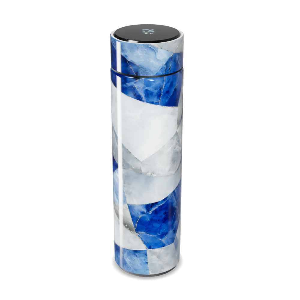 Garrafa Térmica Touch - Azul Marmorizada