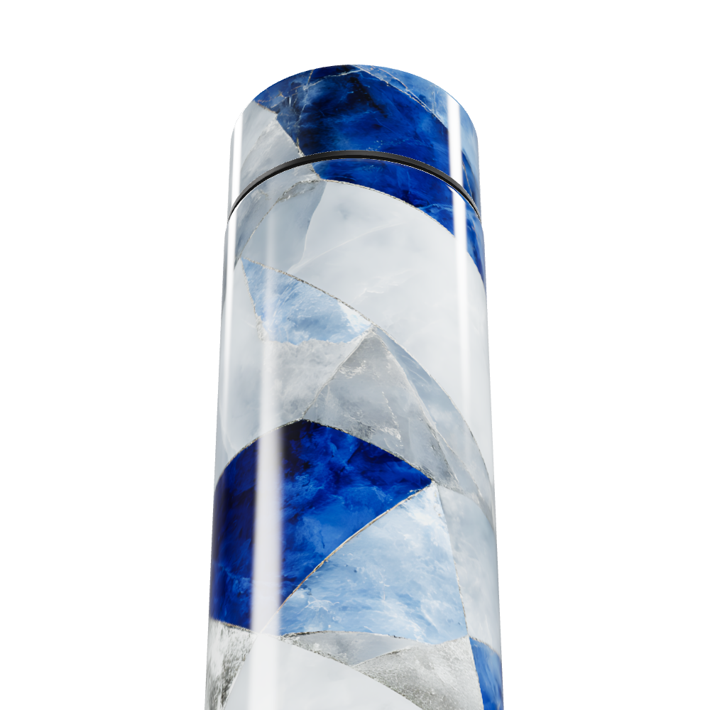 Garrafa Térmica Touch - Azul Marmorizada