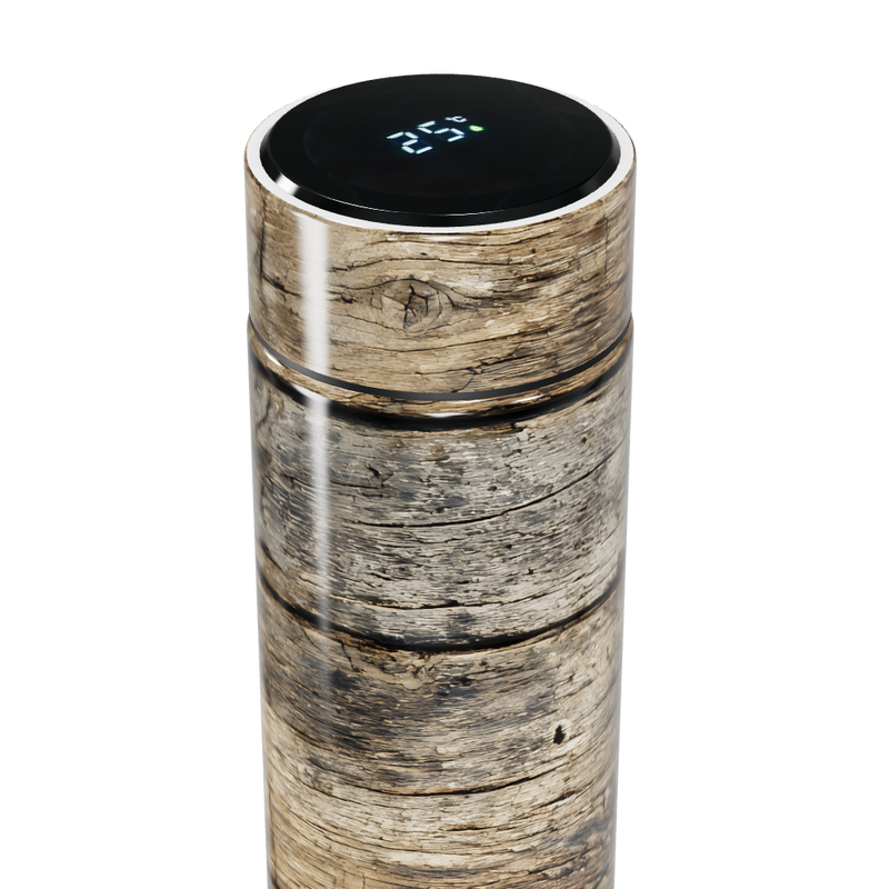 Garrafa Térmica Touch Estampa Madeira