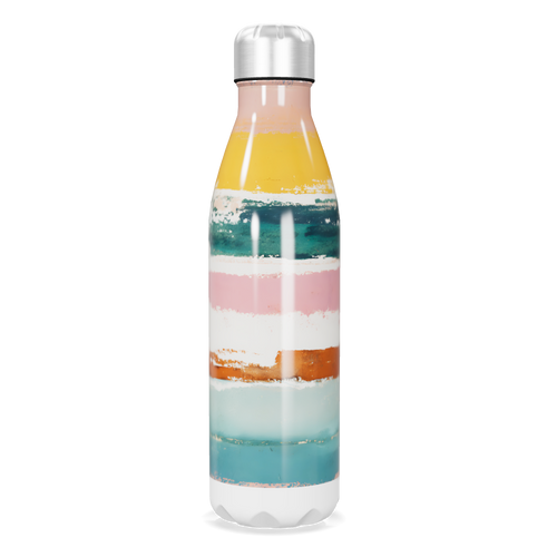 Garrafa Inox - Listras Coloridas