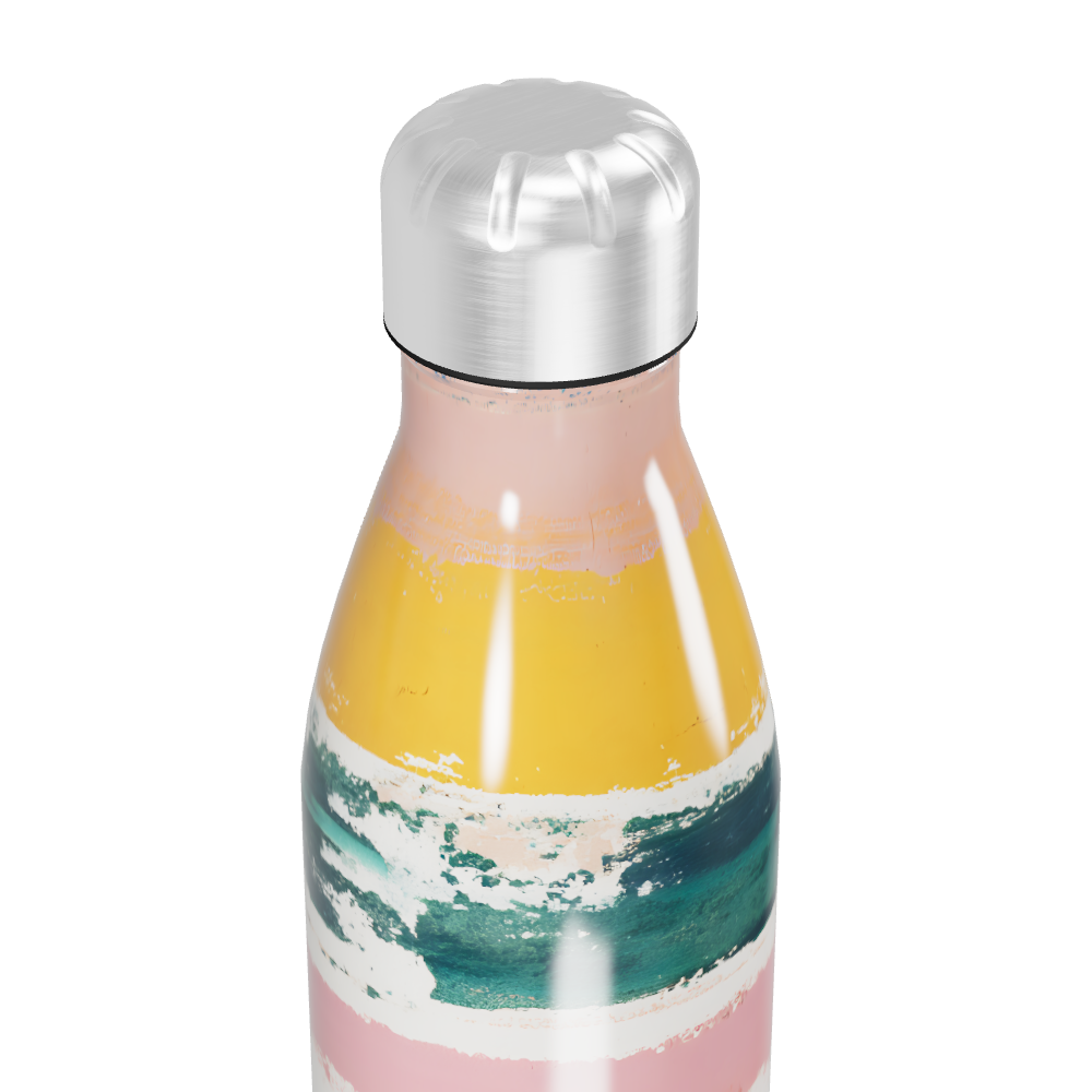 Garrafa Inox - Listras Coloridas