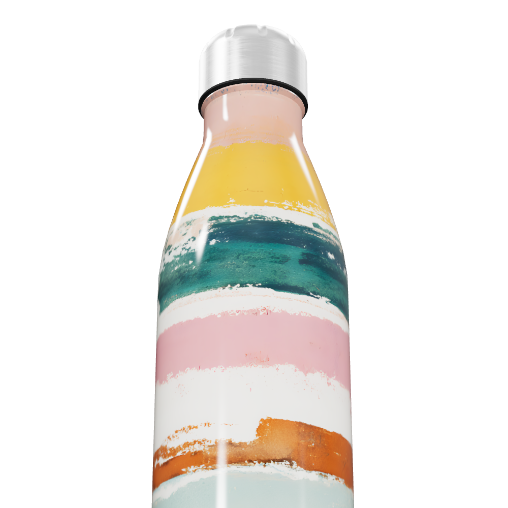 Garrafa Inox - Listras Coloridas