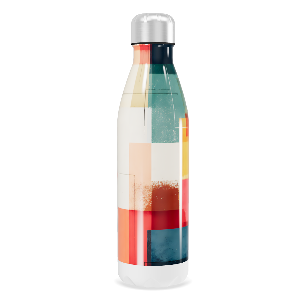 Garrafa Inox Estampada Multicor 500ml