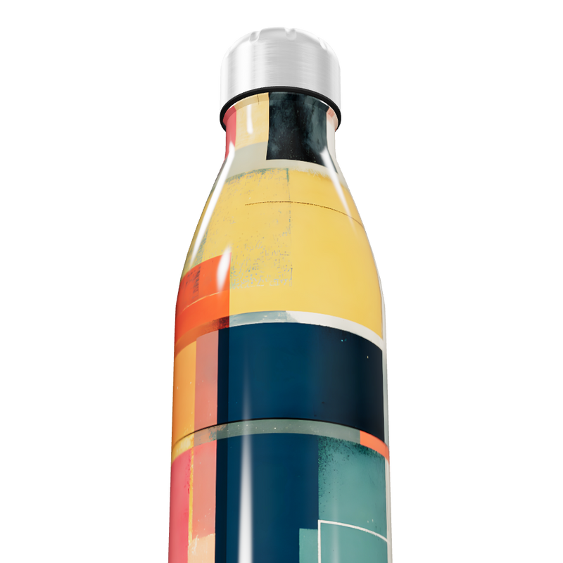 Garrafa Inox Estampada Multicor 500ml