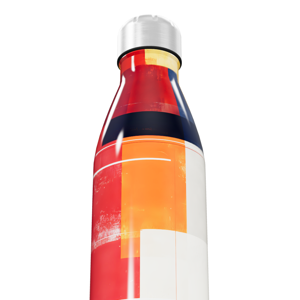 Garrafa Inox - Estampa Colorida Geométrica