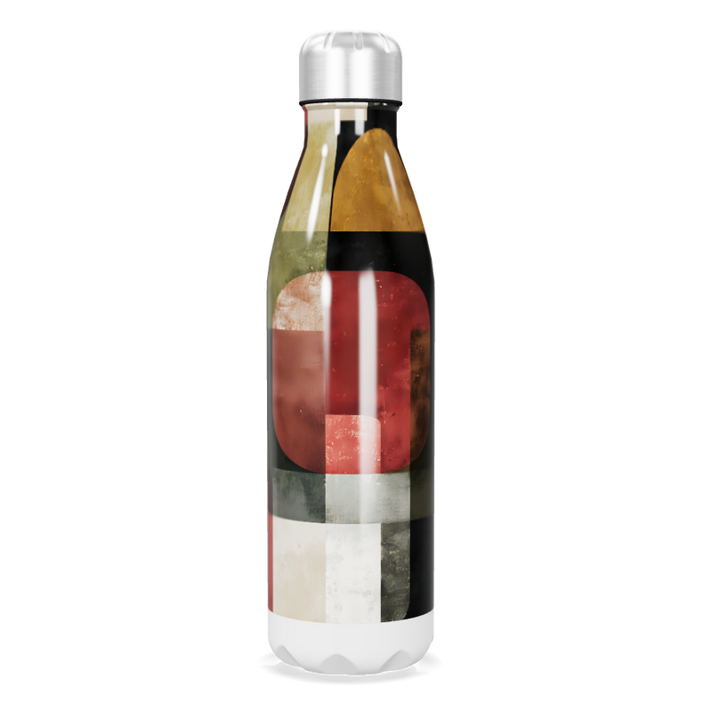 Garrafa Inox - Estampa Geométrica Colorida