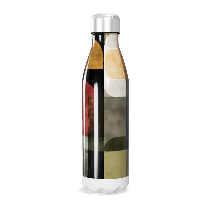 Garrafa Inox - Estampa Geométrica Colorida