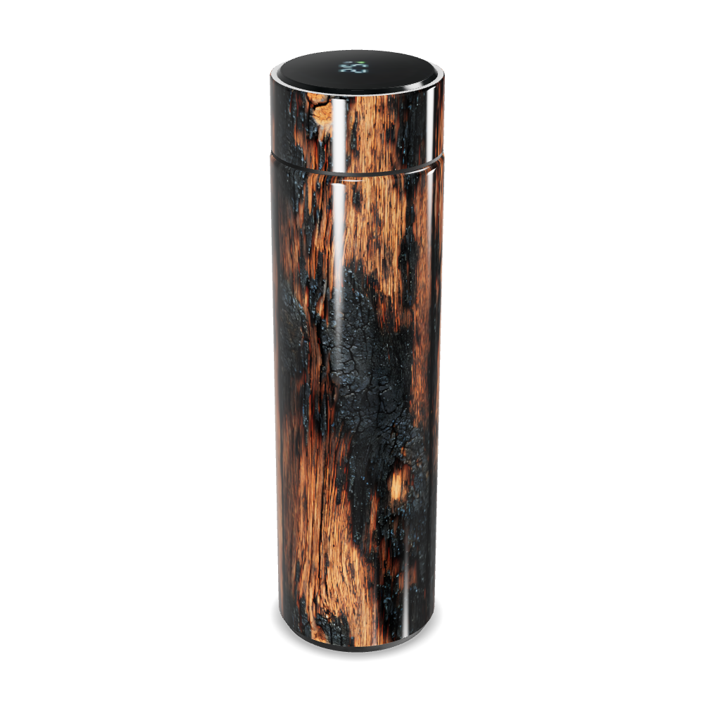 Garrafa Térmica Touch - Estampa Madeira Digital