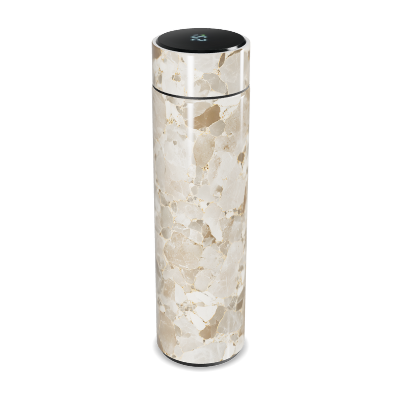 Garrafa Térmica Touch - Mármore Bege Digital