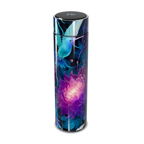 Garrafa Térmica Touch - Colibri Floral Azul