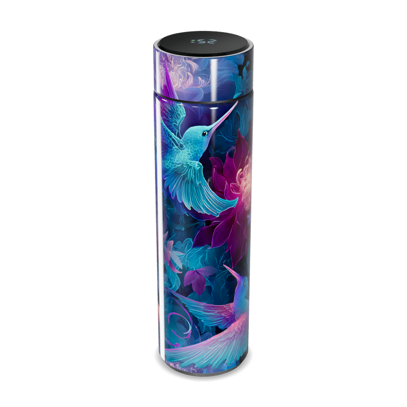 Garrafa Térmica Touch - Colibri Floral Azul