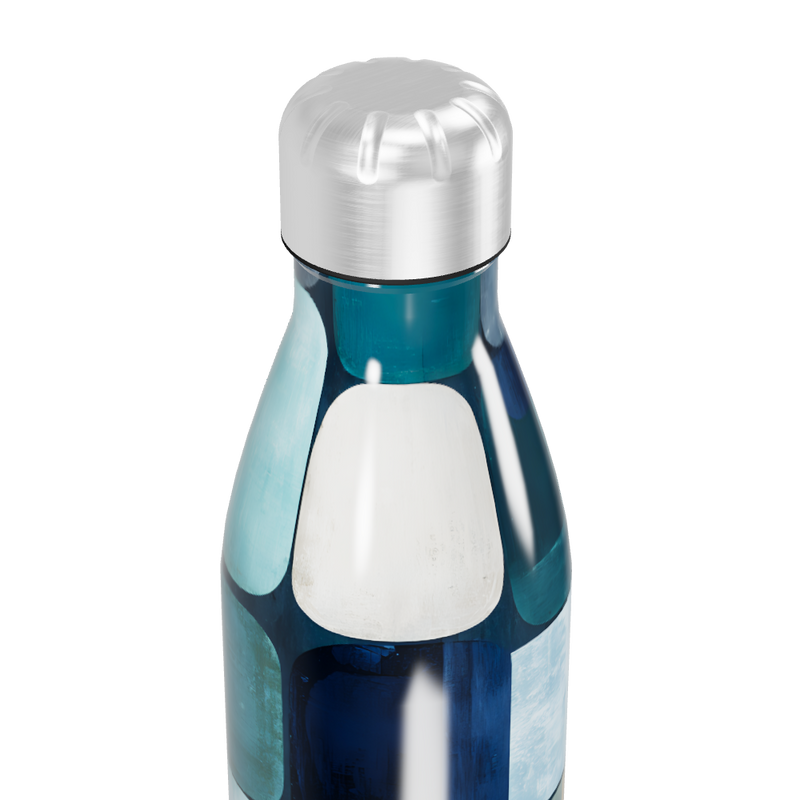 Garrafa Inox Estampada Azul