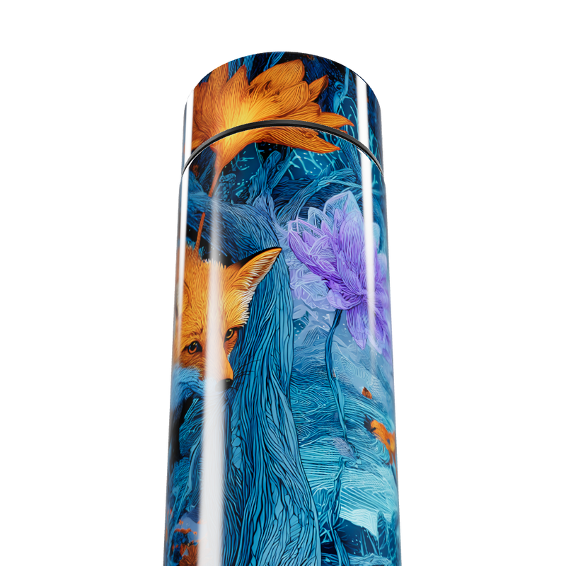 Garrafa Térmica Touch - Estampa Raposa Colorida