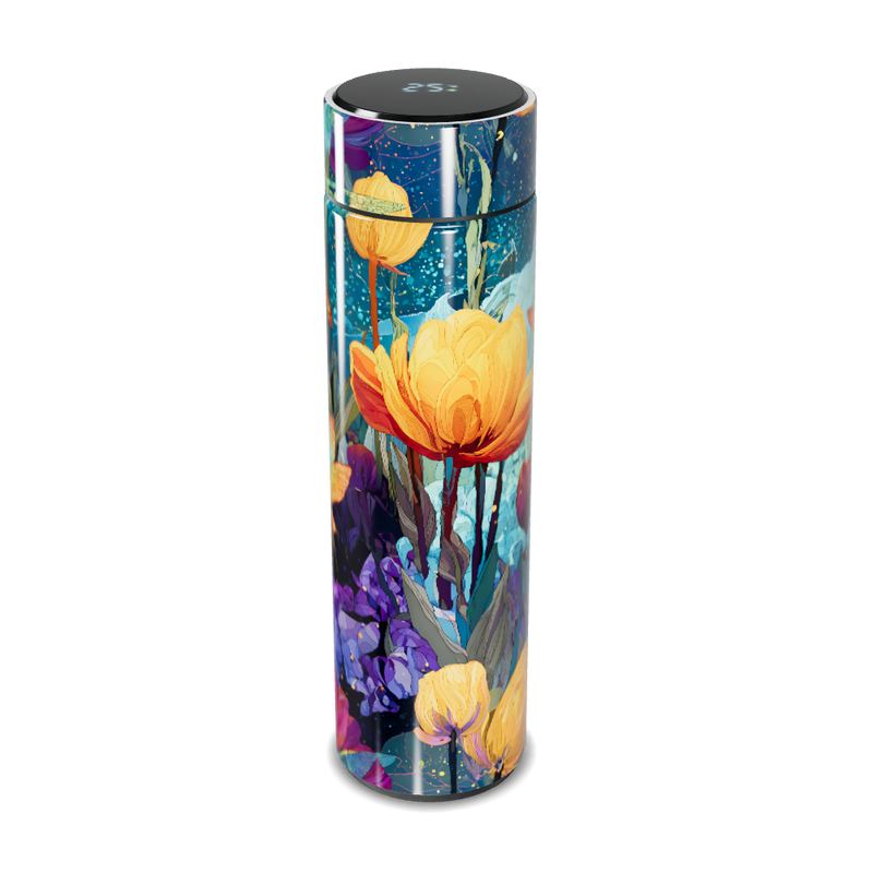 Garrafa Térmica Touch - Floral Colorida Inox