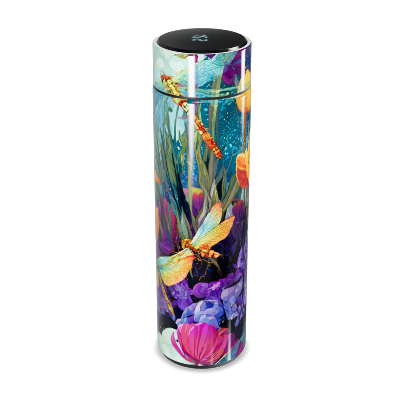 Garrafa Térmica Touch - Floral Colorida Inox