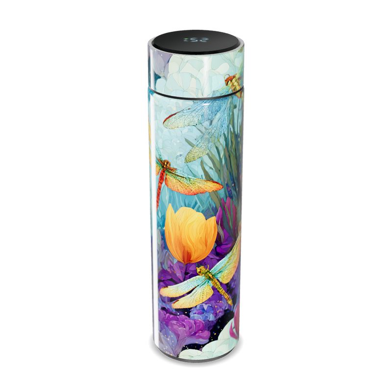 Garrafa Térmica Touch - Floral Colorida Inox