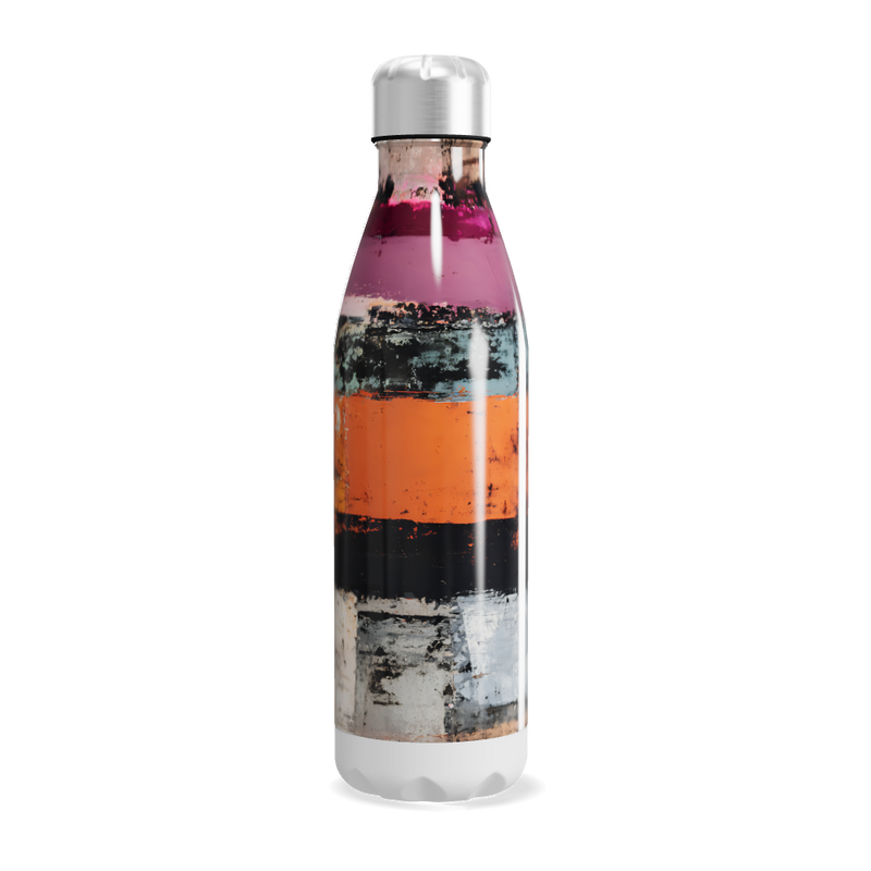 Garrafa Inox - Colorida com Listras