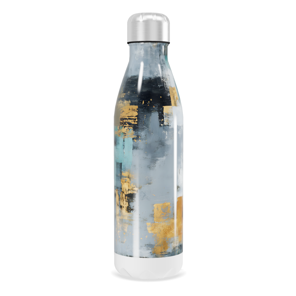 Garrafa Inox - Estampa Abstrata Colorida