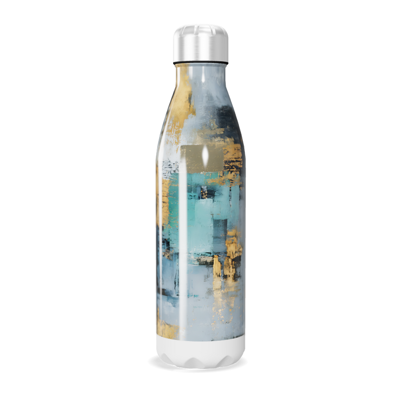 Garrafa Inox - Estampa Abstrata Colorida