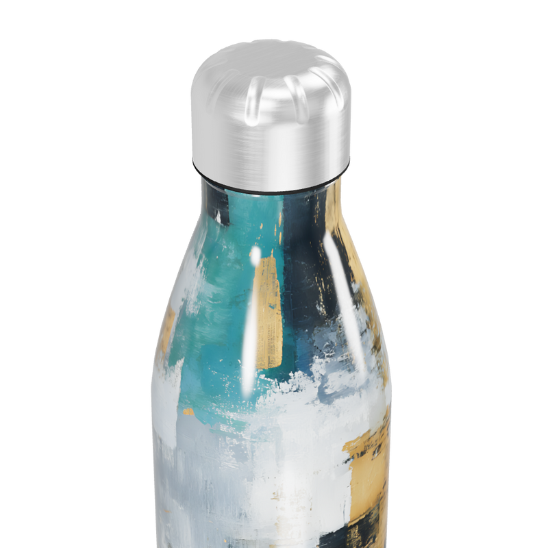 Garrafa Inox - Estampa Abstrata Colorida