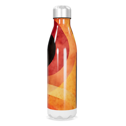 Garrafa Inox - Estampa Abstrata Colorida