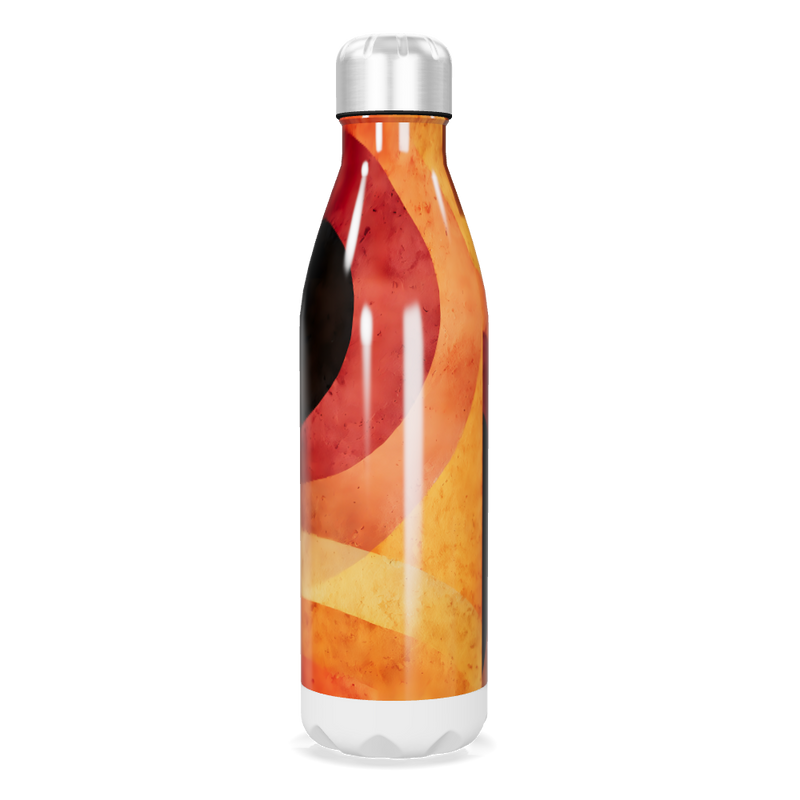 Garrafa Inox - Estampa Abstrata Colorida