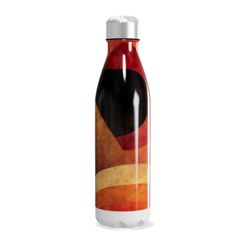 Garrafa Inox - Estampa Abstrata Colorida