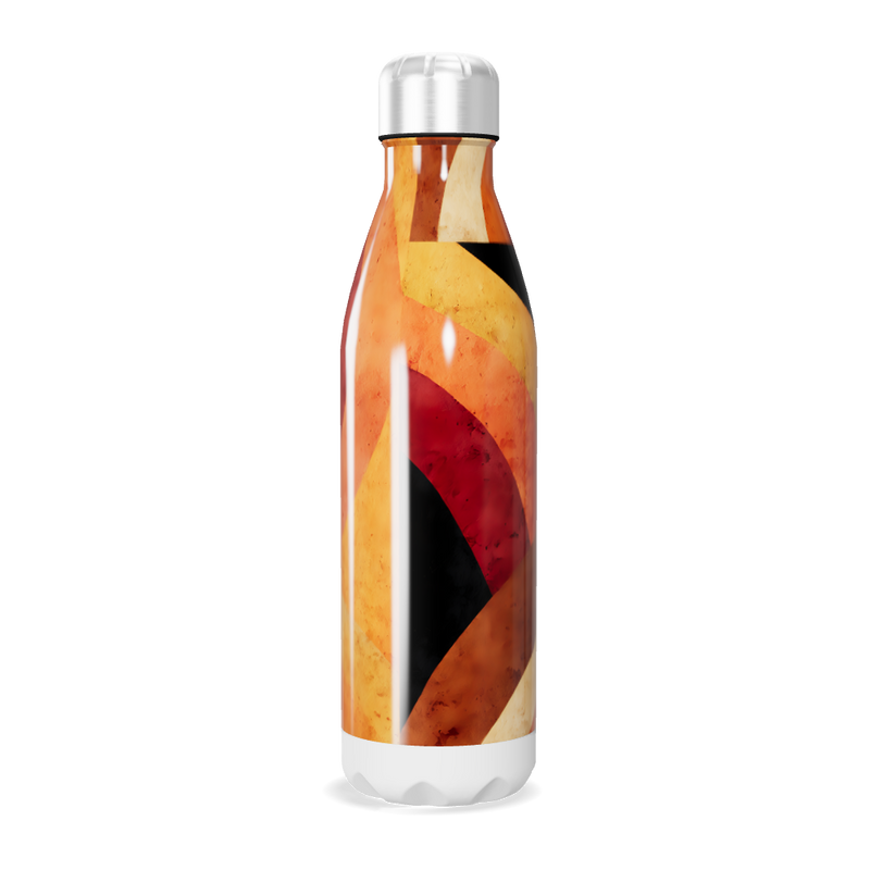 Garrafa Inox - Estampa Abstrata Colorida