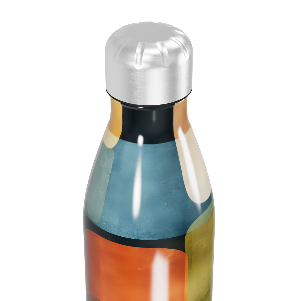 Garrafa Inox - Colorida com Estampas Geométricas
