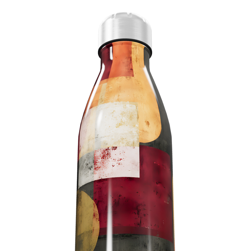 Garrafa Inox - Estampa Colorida Geométrica