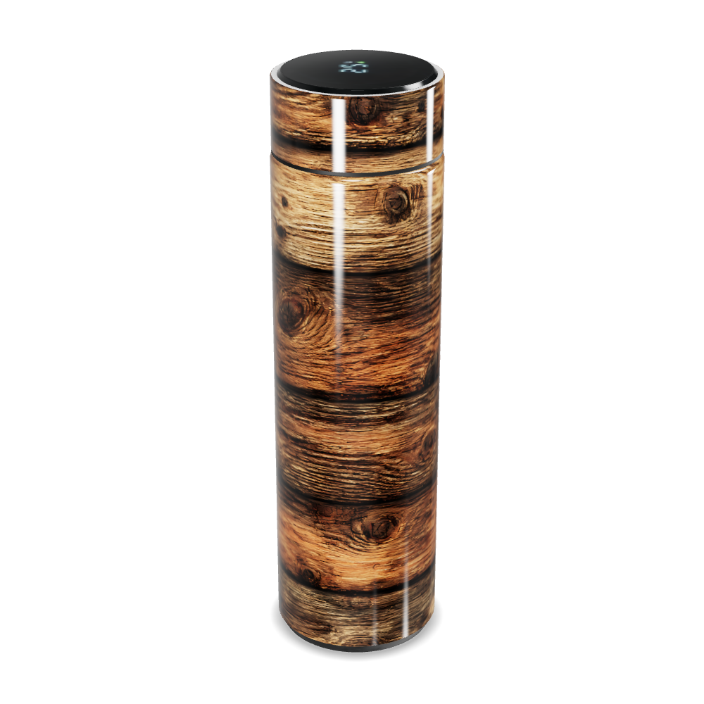 Garrafa Térmica Touch - Estampa Madeira