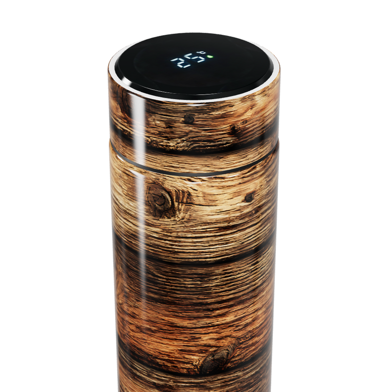 Garrafa Térmica Touch - Estampa Madeira