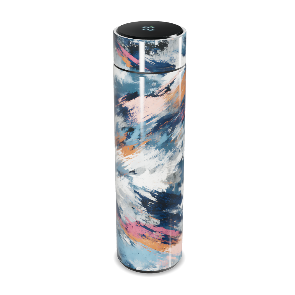 Garrafa Térmica Touch - Estampa Abstrata Colorida