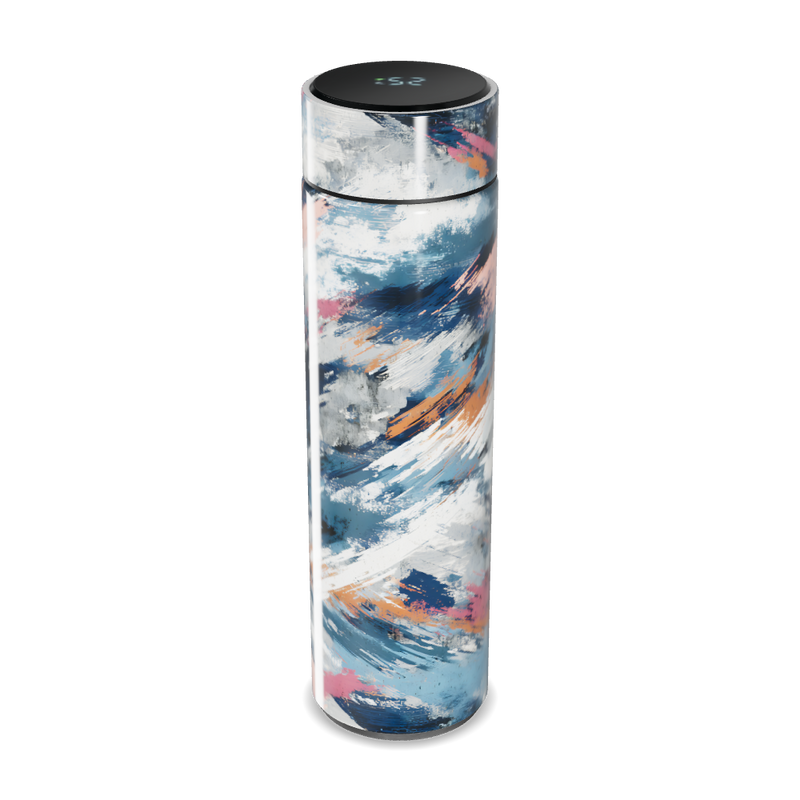 Garrafa Térmica Touch - Estampa Abstrata Colorida