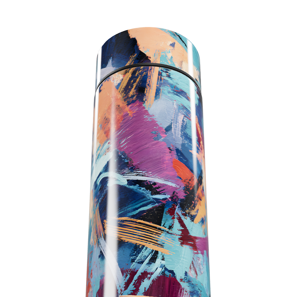 Garrafa Térmica Touch - Abstrata Colorida Inox