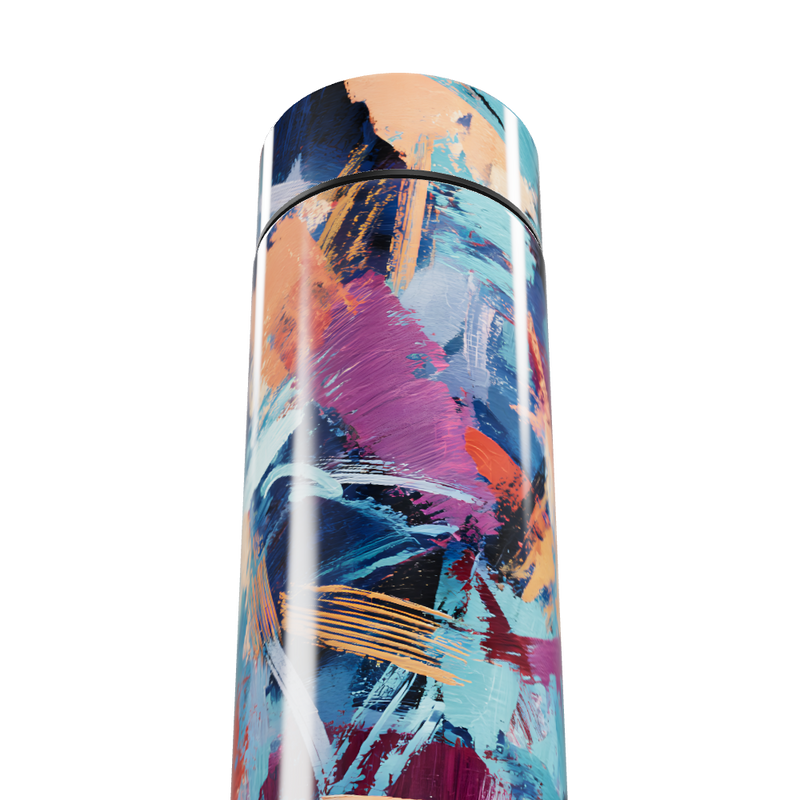 Garrafa Térmica Touch - Abstrata Colorida Inox