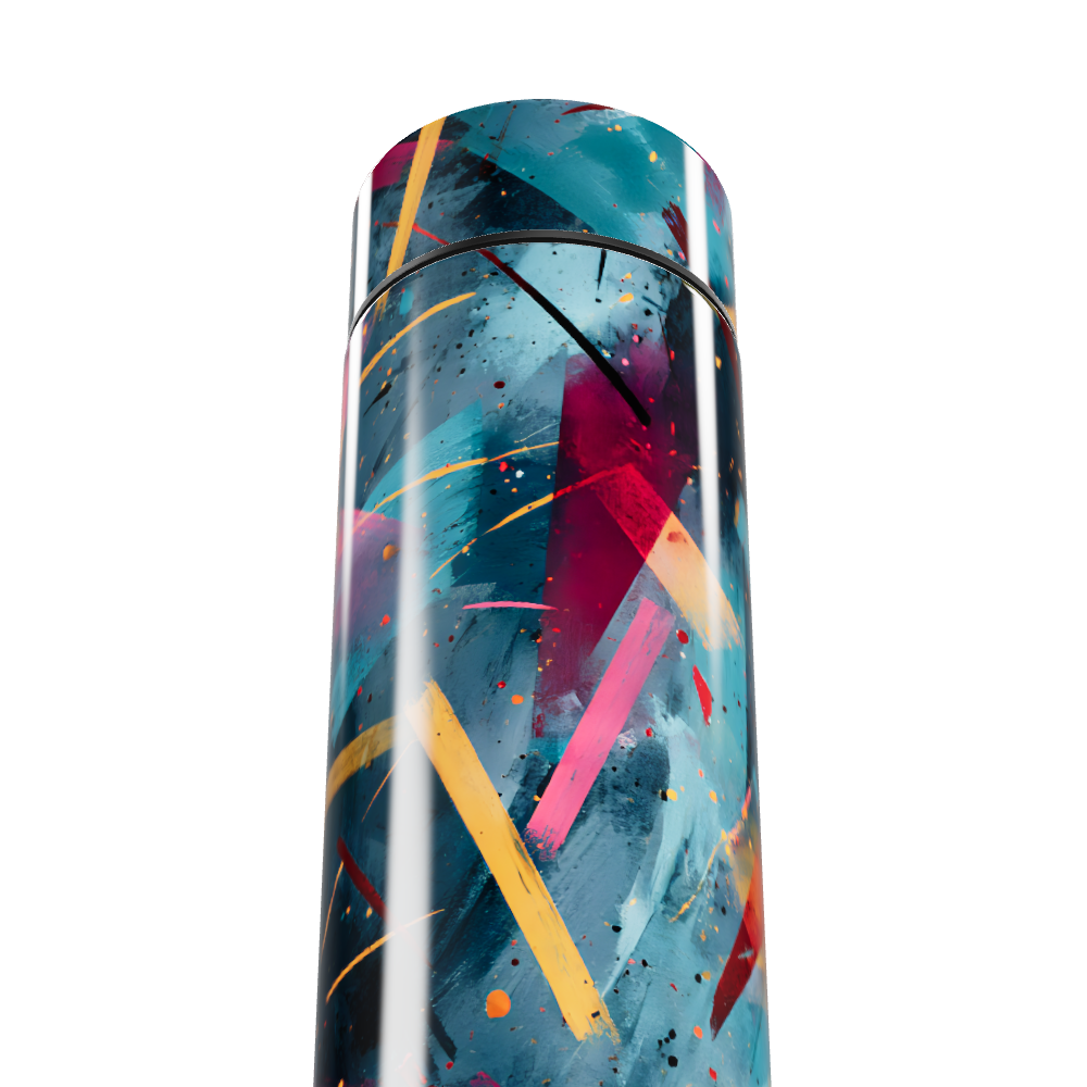 Garrafa Térmica Touch - Estampa Abstrata Colorida