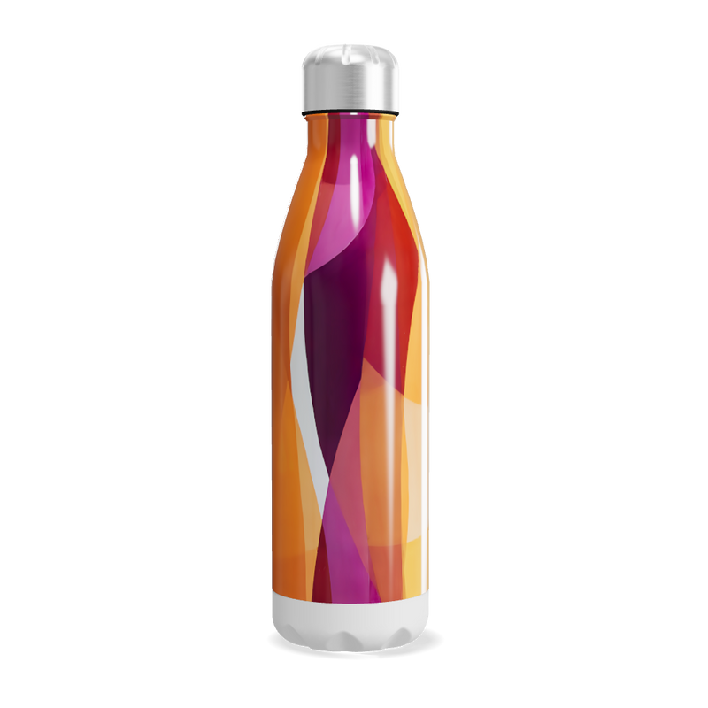 Garrafa Inox Colorida Estampada