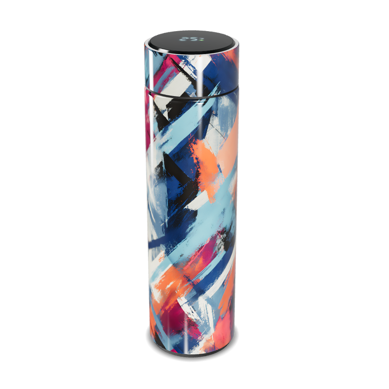 Garrafa Térmica Touch - Estampa Abstrata Colorida